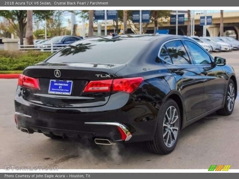 Crystal Black Pearl / Parchment 2018 Acura TLX V6 Sedan
