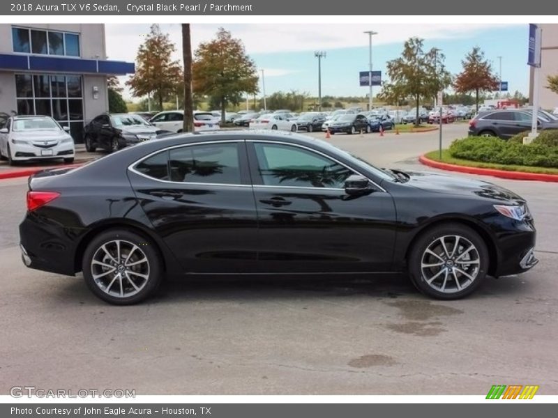 Crystal Black Pearl / Parchment 2018 Acura TLX V6 Sedan