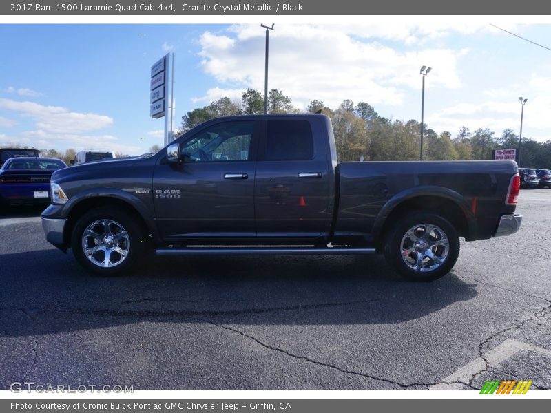 Granite Crystal Metallic / Black 2017 Ram 1500 Laramie Quad Cab 4x4