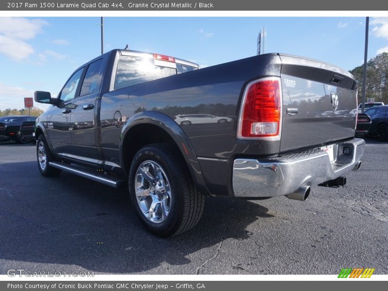Granite Crystal Metallic / Black 2017 Ram 1500 Laramie Quad Cab 4x4