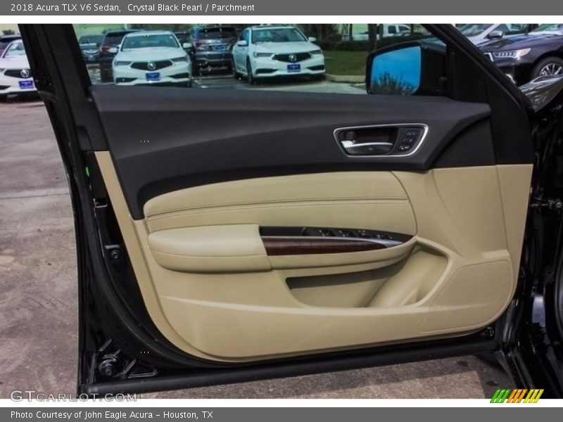 Crystal Black Pearl / Parchment 2018 Acura TLX V6 Sedan
