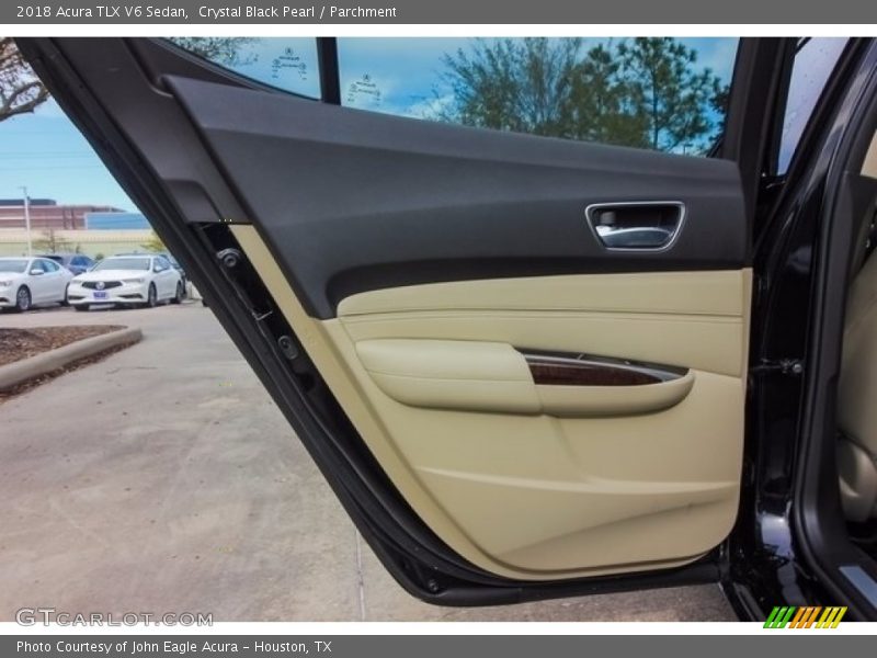 Crystal Black Pearl / Parchment 2018 Acura TLX V6 Sedan