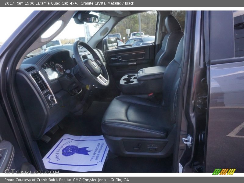 Granite Crystal Metallic / Black 2017 Ram 1500 Laramie Quad Cab 4x4