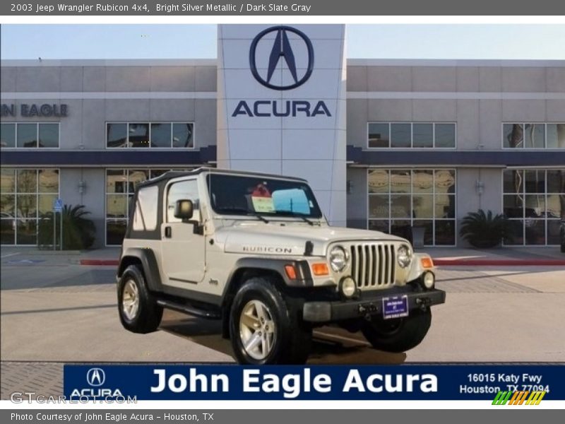 Bright Silver Metallic / Dark Slate Gray 2003 Jeep Wrangler Rubicon 4x4