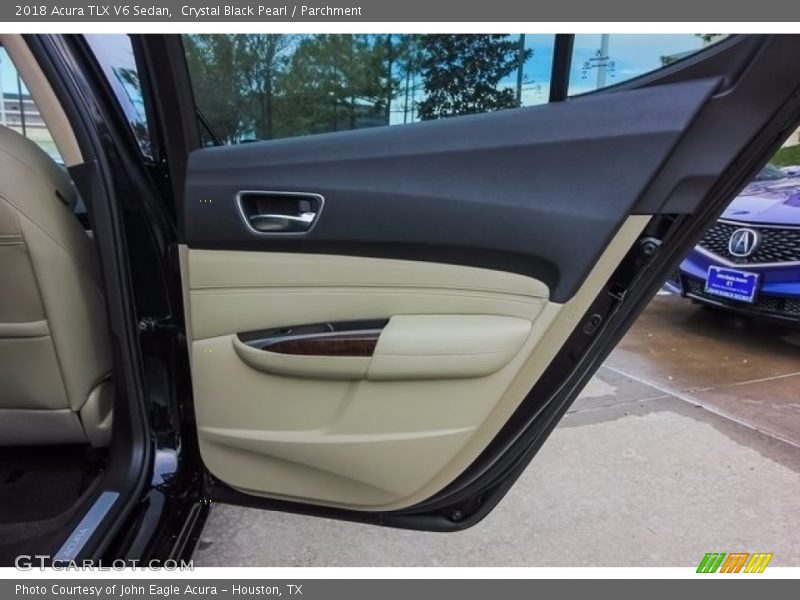 Crystal Black Pearl / Parchment 2018 Acura TLX V6 Sedan
