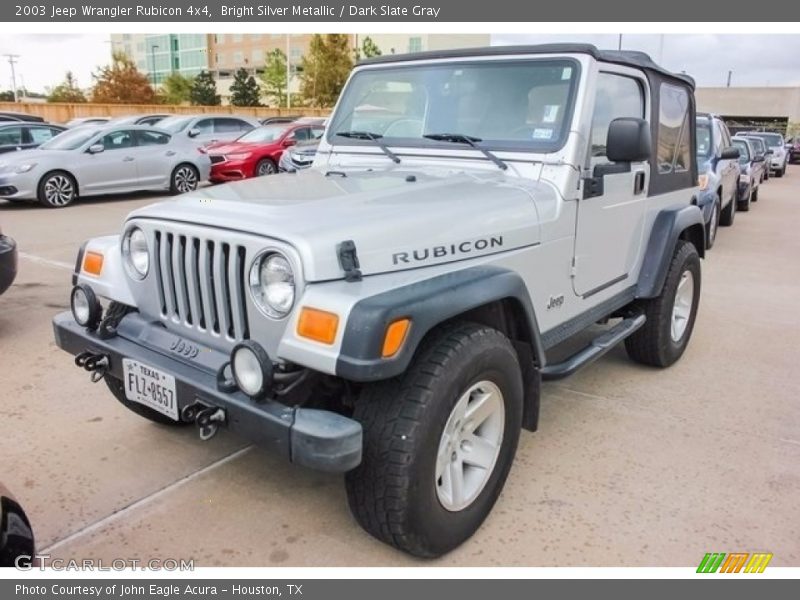 Bright Silver Metallic / Dark Slate Gray 2003 Jeep Wrangler Rubicon 4x4