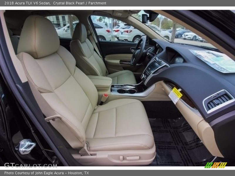 Crystal Black Pearl / Parchment 2018 Acura TLX V6 Sedan