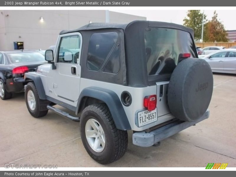 Bright Silver Metallic / Dark Slate Gray 2003 Jeep Wrangler Rubicon 4x4
