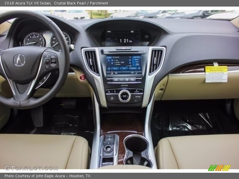 Crystal Black Pearl / Parchment 2018 Acura TLX V6 Sedan