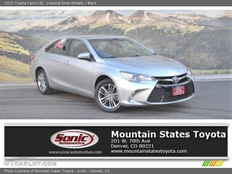 Celestial Silver Metallic / Black 2015 Toyota Camry SE