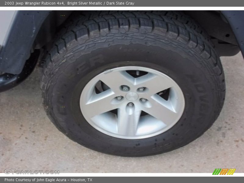 Bright Silver Metallic / Dark Slate Gray 2003 Jeep Wrangler Rubicon 4x4