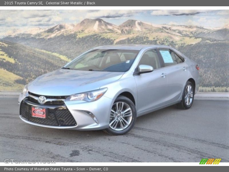 Celestial Silver Metallic / Black 2015 Toyota Camry SE