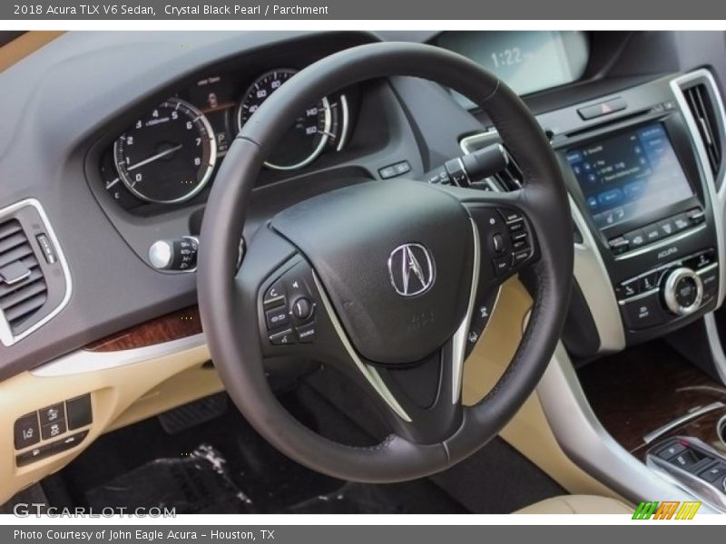 Crystal Black Pearl / Parchment 2018 Acura TLX V6 Sedan
