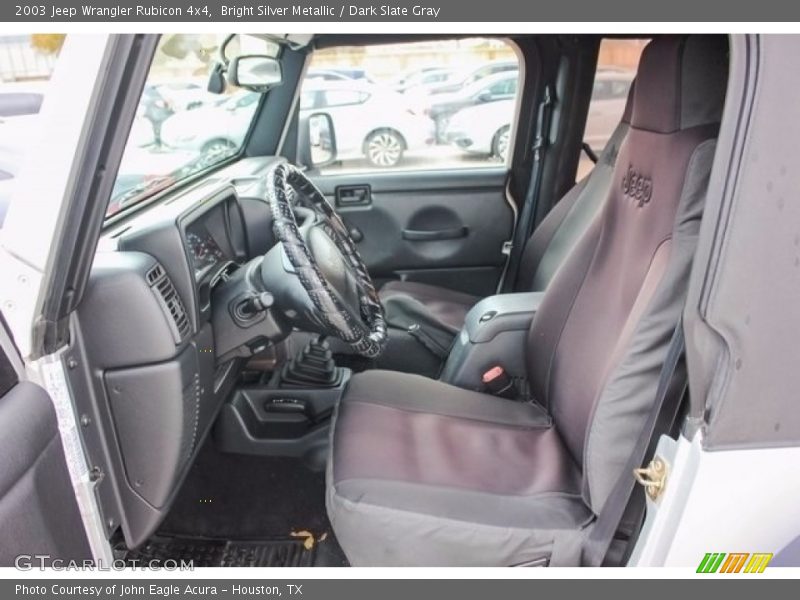 Bright Silver Metallic / Dark Slate Gray 2003 Jeep Wrangler Rubicon 4x4