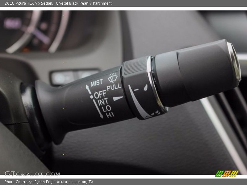 Crystal Black Pearl / Parchment 2018 Acura TLX V6 Sedan