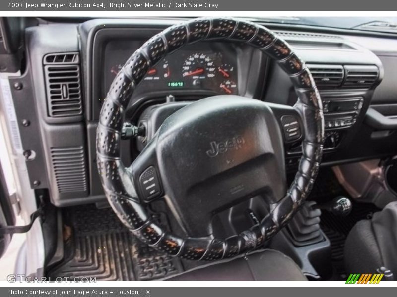 Bright Silver Metallic / Dark Slate Gray 2003 Jeep Wrangler Rubicon 4x4