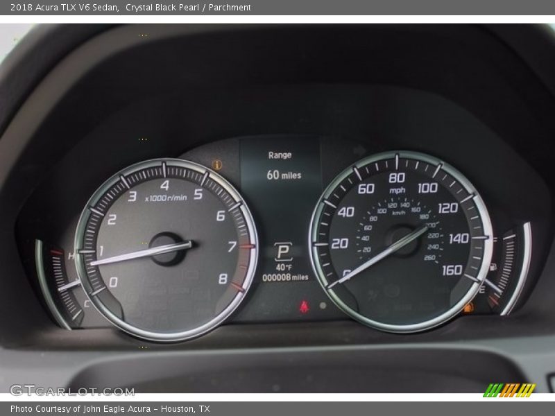 Crystal Black Pearl / Parchment 2018 Acura TLX V6 Sedan