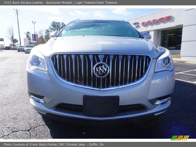 Quicksilver Metallic / Light Titanium/Dark Titanium 2015 Buick Enclave Leather