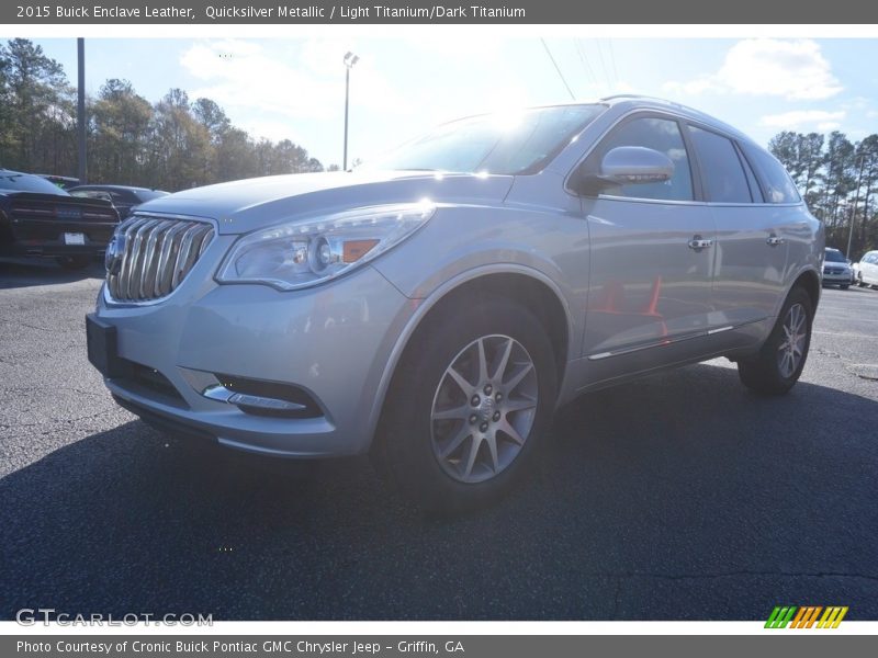 Quicksilver Metallic / Light Titanium/Dark Titanium 2015 Buick Enclave Leather