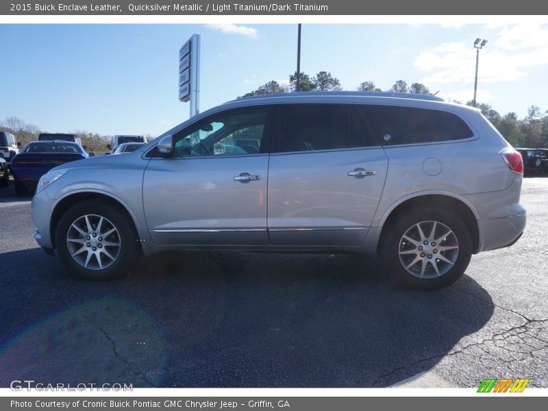 Quicksilver Metallic / Light Titanium/Dark Titanium 2015 Buick Enclave Leather