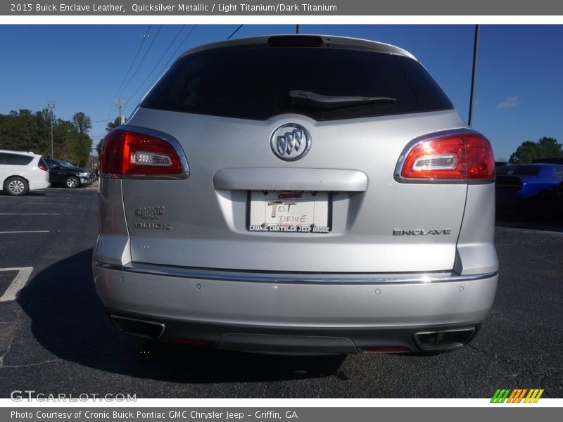 Quicksilver Metallic / Light Titanium/Dark Titanium 2015 Buick Enclave Leather