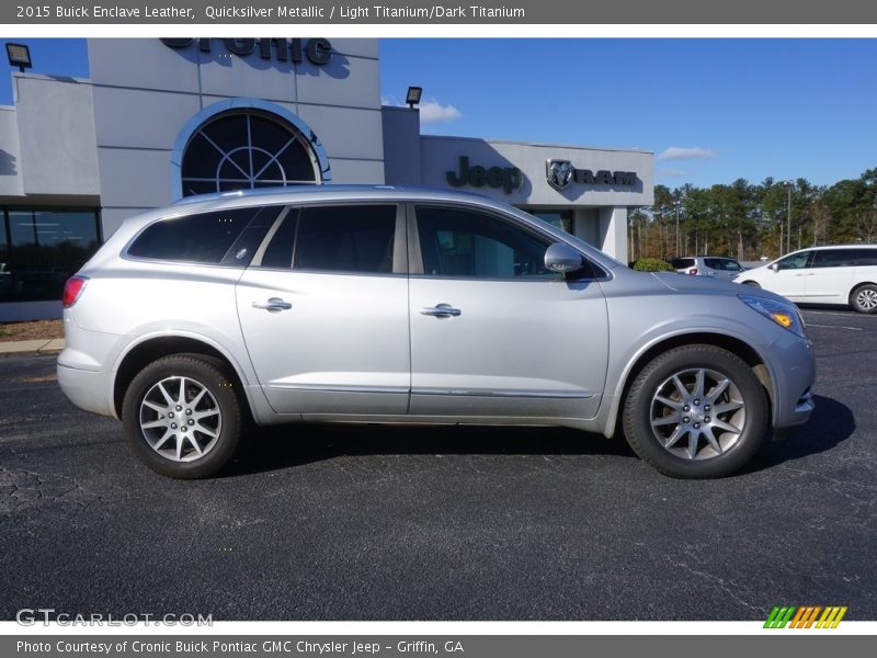 Quicksilver Metallic / Light Titanium/Dark Titanium 2015 Buick Enclave Leather