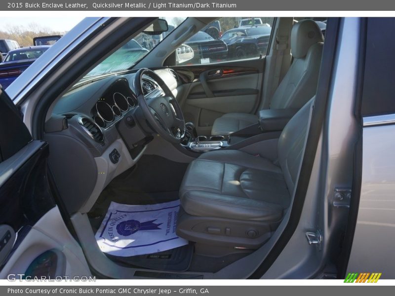 Quicksilver Metallic / Light Titanium/Dark Titanium 2015 Buick Enclave Leather