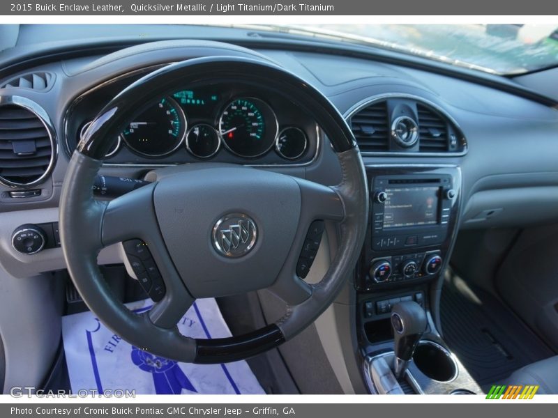 Quicksilver Metallic / Light Titanium/Dark Titanium 2015 Buick Enclave Leather