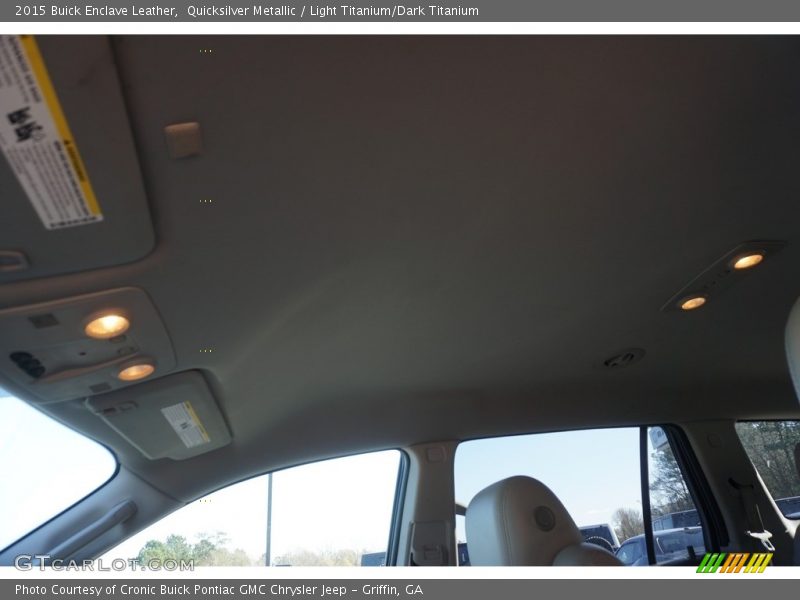 Quicksilver Metallic / Light Titanium/Dark Titanium 2015 Buick Enclave Leather