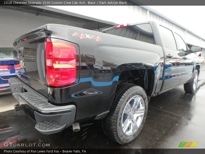 Black / Dark Ash/Jet Black 2018 Chevrolet Silverado 1500 Custom Crew Cab 4x4