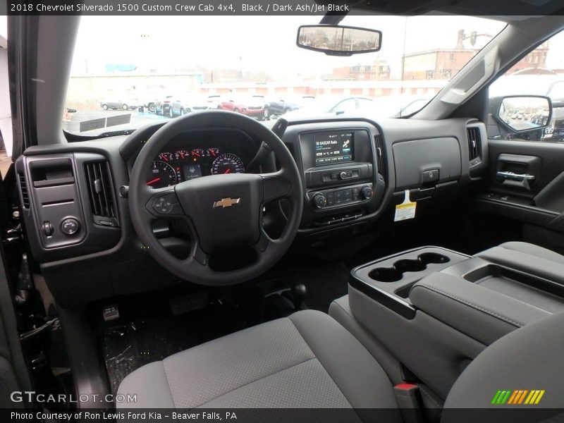  2018 Silverado 1500 Custom Crew Cab 4x4 Dark Ash/Jet Black Interior