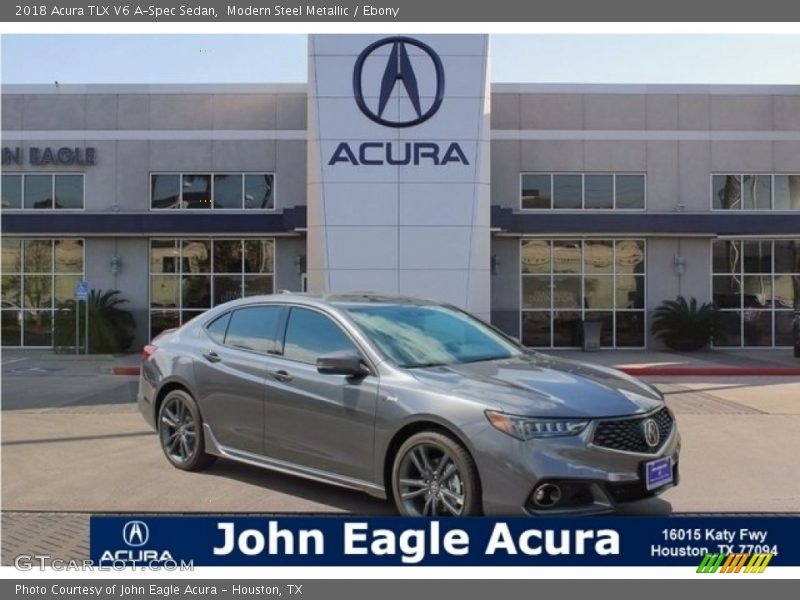 Modern Steel Metallic / Ebony 2018 Acura TLX V6 A-Spec Sedan