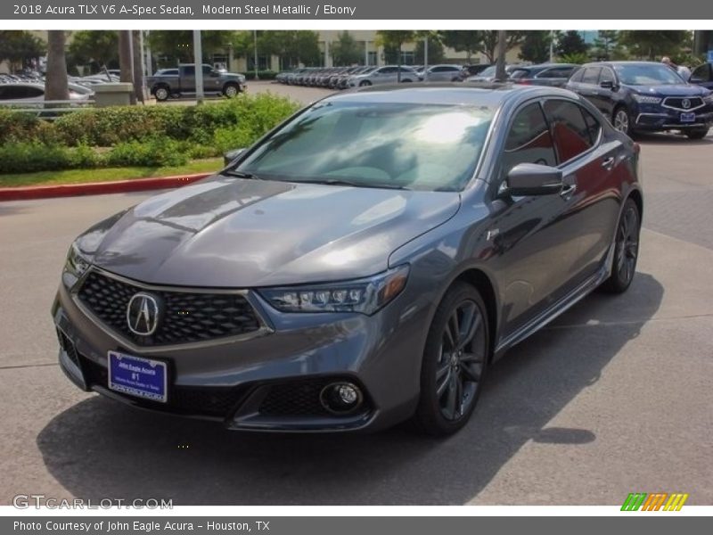 Modern Steel Metallic / Ebony 2018 Acura TLX V6 A-Spec Sedan