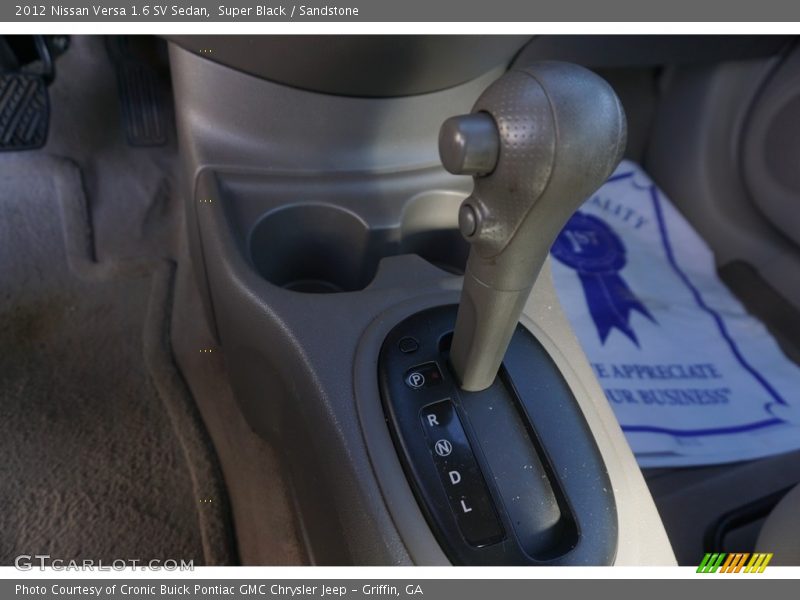 Super Black / Sandstone 2012 Nissan Versa 1.6 SV Sedan