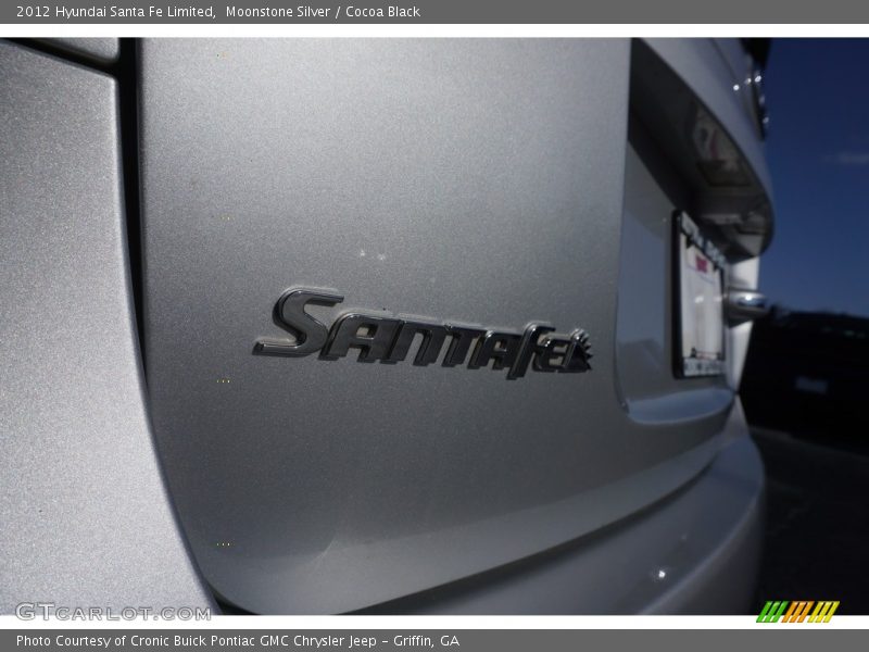 Moonstone Silver / Cocoa Black 2012 Hyundai Santa Fe Limited