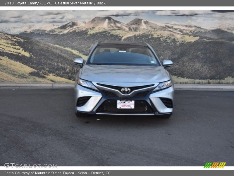 Celestial Silver Metallic / Black 2018 Toyota Camry XSE V6