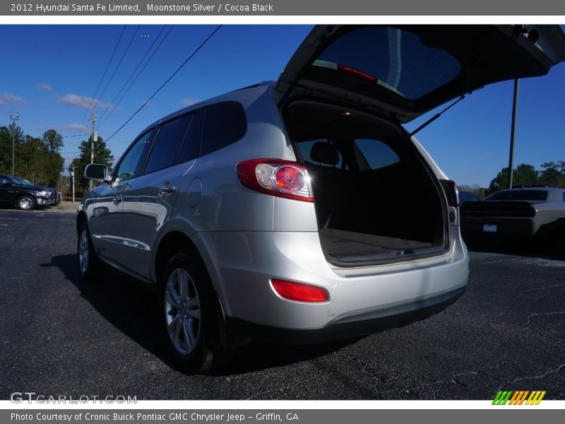 Moonstone Silver / Cocoa Black 2012 Hyundai Santa Fe Limited