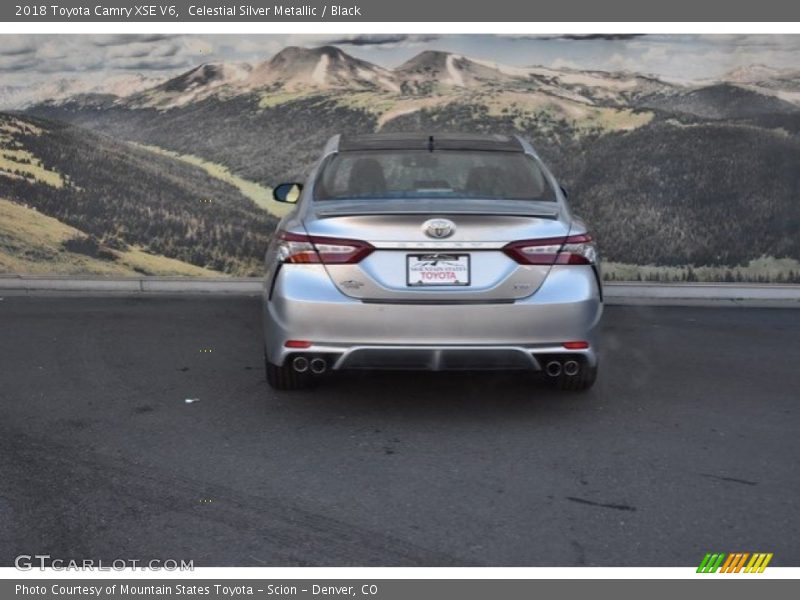 Celestial Silver Metallic / Black 2018 Toyota Camry XSE V6