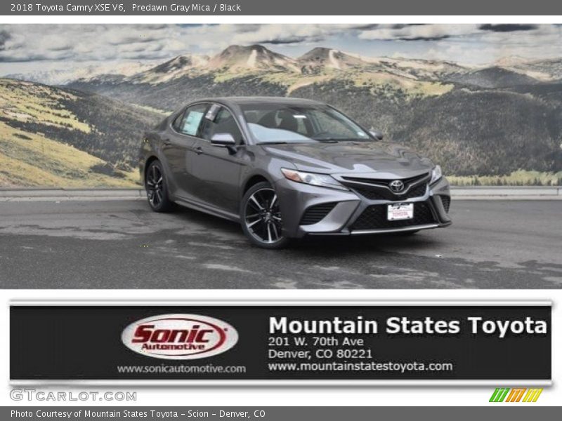 Predawn Gray Mica / Black 2018 Toyota Camry XSE V6