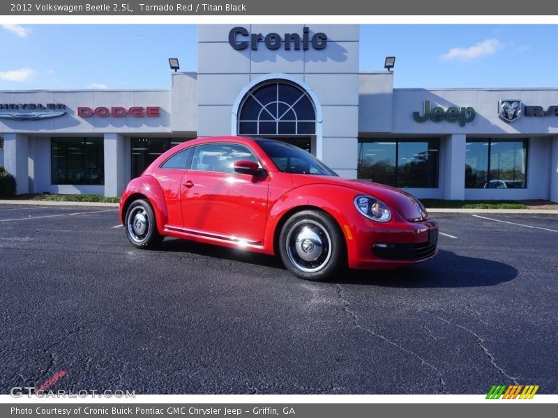 Tornado Red / Titan Black 2012 Volkswagen Beetle 2.5L