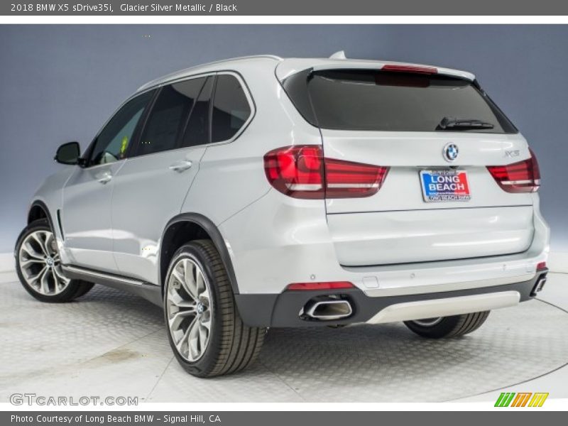 Glacier Silver Metallic / Black 2018 BMW X5 sDrive35i