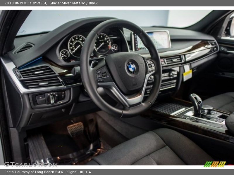 Glacier Silver Metallic / Black 2018 BMW X5 sDrive35i
