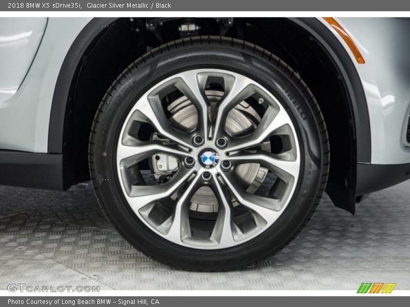 Glacier Silver Metallic / Black 2018 BMW X5 sDrive35i