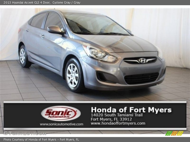 Cyclone Gray / Gray 2013 Hyundai Accent GLS 4 Door