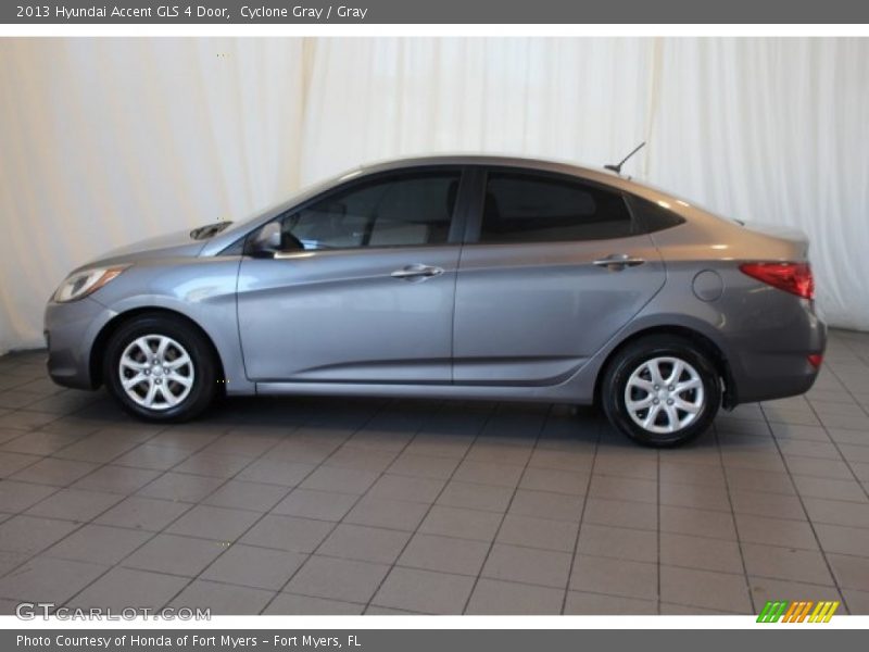 Cyclone Gray / Gray 2013 Hyundai Accent GLS 4 Door