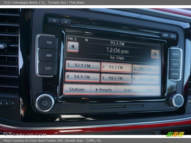 Tornado Red / Titan Black 2012 Volkswagen Beetle 2.5L