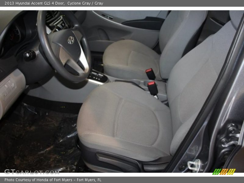 Cyclone Gray / Gray 2013 Hyundai Accent GLS 4 Door