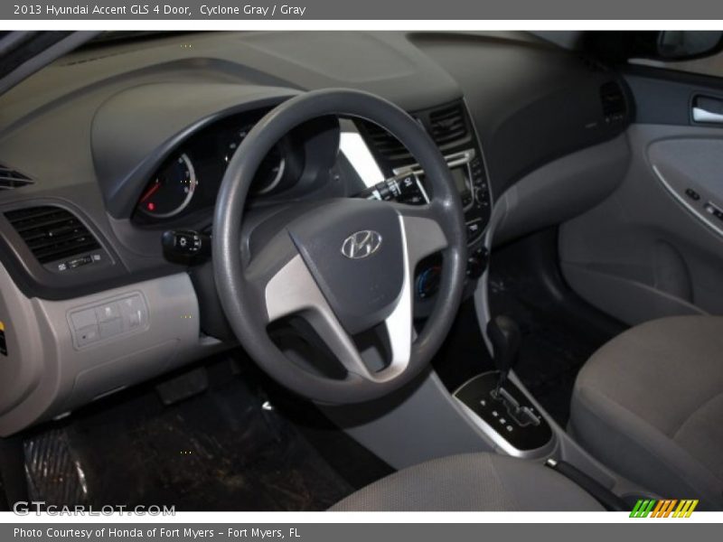 Cyclone Gray / Gray 2013 Hyundai Accent GLS 4 Door