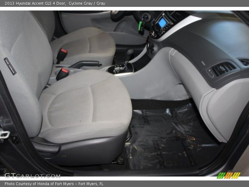 Cyclone Gray / Gray 2013 Hyundai Accent GLS 4 Door