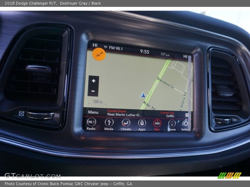Destroyer Gray / Black 2018 Dodge Challenger R/T